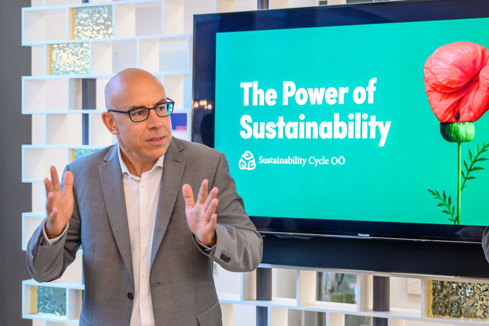 Impuls beim Sustainability Cycle OÖ vor der Präsentation „The Power of Sustainability“